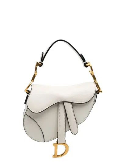 Pre-owned Dior 2021 Micro Goatskin Saddle Satchel