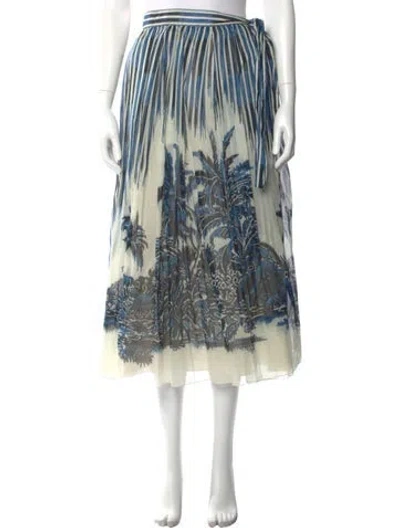 Pre-owned Dior 2021 Midi Length Skirt In Blue