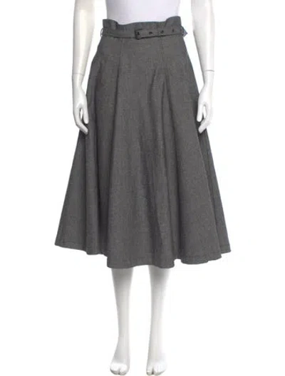Pre-owned Dior 2021 Midi Length Skirt In Gray