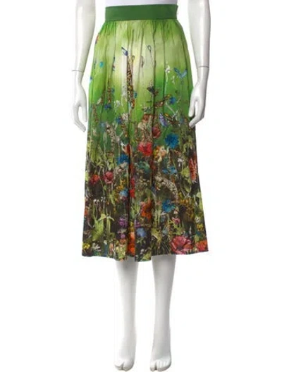 Pre-owned Dior 2021 Midi Length Skirt In Green