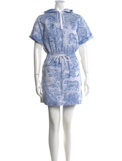 Pre-owned Dior 2021 Mini Dress In Blue