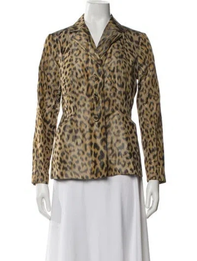 Pre-owned Dior 2021 Silk Blazer In Neutral