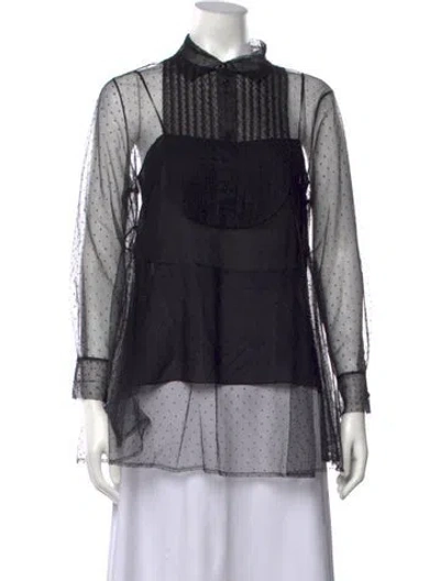 Pre-owned Dior 2021 Silk Blouse In Black