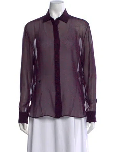 Pre-owned Dior 2021 Silk Blouse In Blue