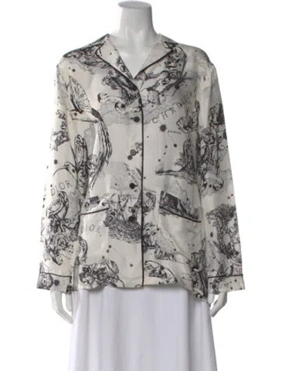 Pre-owned Dior 2021 Silk Blouse In White