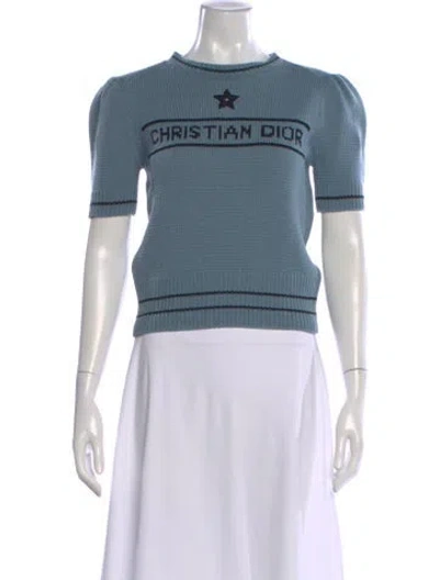 Pre-owned Dior 2021 Star Sweater In Blue
