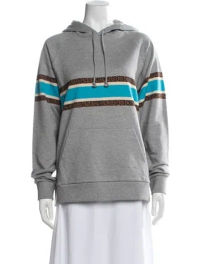 Pre-owned Dior 2021 Striped Hoodie In Grey