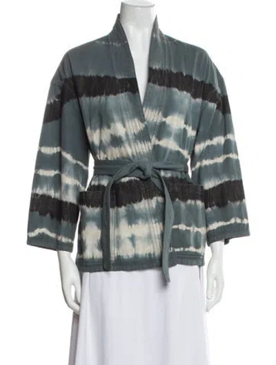 Pre-owned Dior 2021 Striped Jacket In Blue