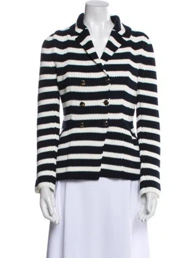 Pre-owned Dior 2021 Striped Jacket In Blue