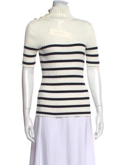 Pre-owned Dior 2021 Striped Top In Blue/neutrals