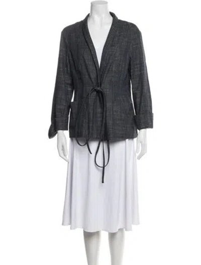 Pre-owned Dior 2021 Tweed Pattern Jacket In Blue