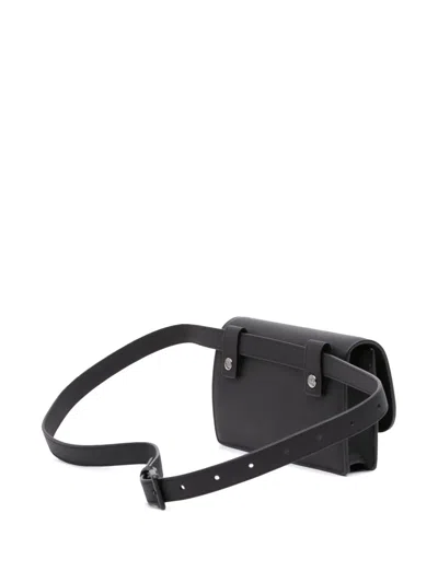 Pre-owned Dior 2021 Ultramatte Saddle Belt Bag In Black