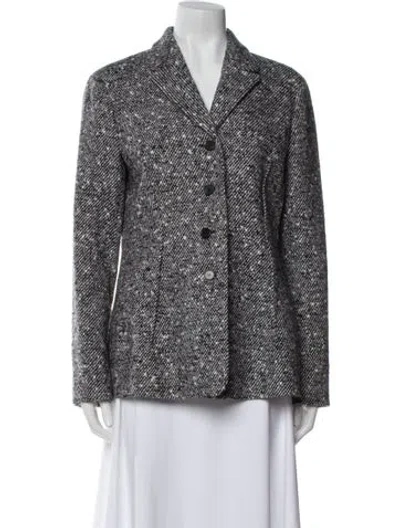 Pre-owned Dior 2021 Virgin Wool Blazer In Black