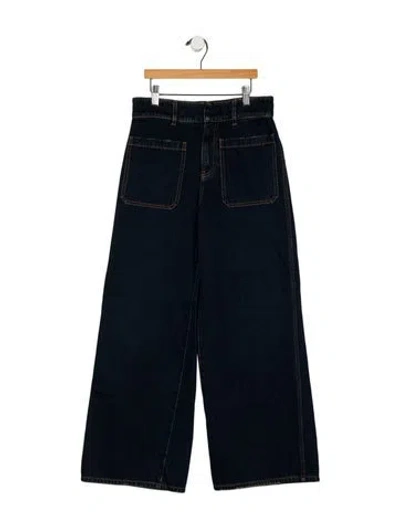 Pre-owned Dior 2021 Wide Leg Jeans In Blue