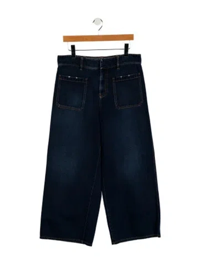 Pre-owned Dior 2021 Wide Leg Jeans In Blue