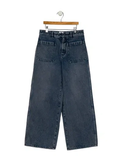 Pre-owned Dior 2021 Wide Leg Jeans In Blue