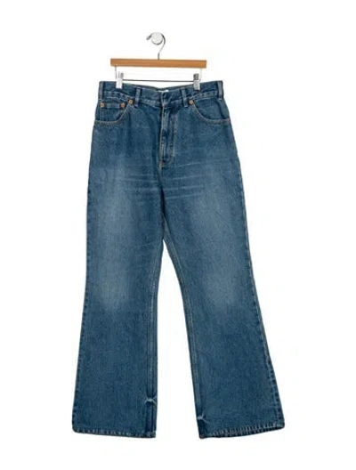 Pre-owned Dior 2021 Wide Leg Jeans In Blue