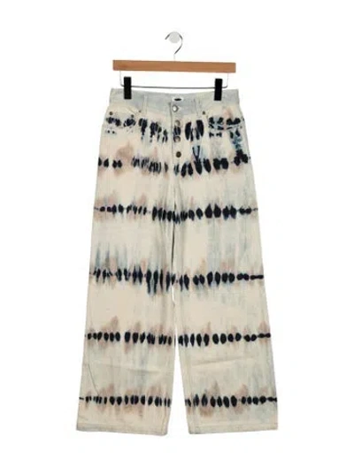 Pre-owned Dior 2021 Wide Leg Jeans In Multicolor