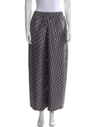 Pre-owned Dior 2021 Wide Leg Pants In Blue
