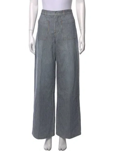 Pre-owned Dior 2021 Wide Leg Pants In Blue