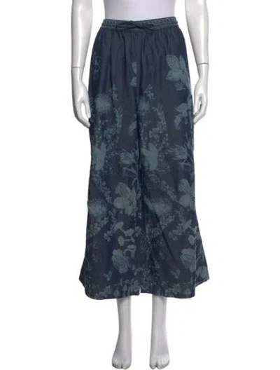 Pre-owned Dior 2021 Wide Leg Pants In Blue