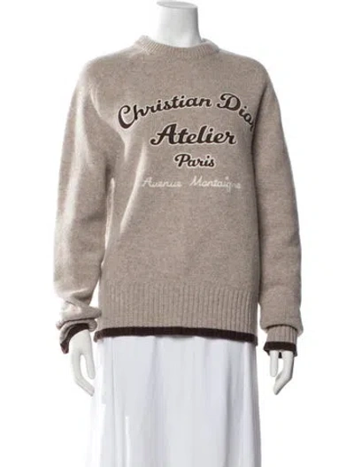 Pre-owned Dior 2022 Atelier Sweater In Neutrals