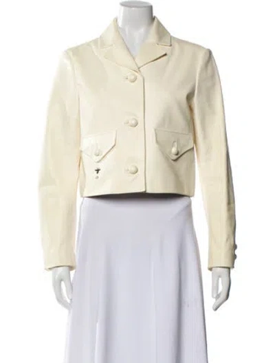 Pre-owned Dior 2022 Calf Leather Blazer In Neutral