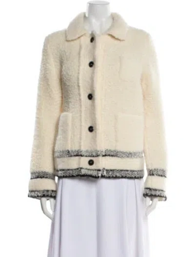 Pre-owned Dior 2022 Faux Shearling Jacket In Neutral