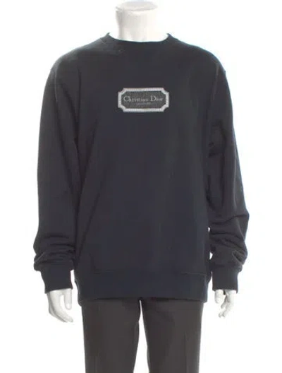 Pre-owned Dior 2022 Graphic Print Pullover In Gray