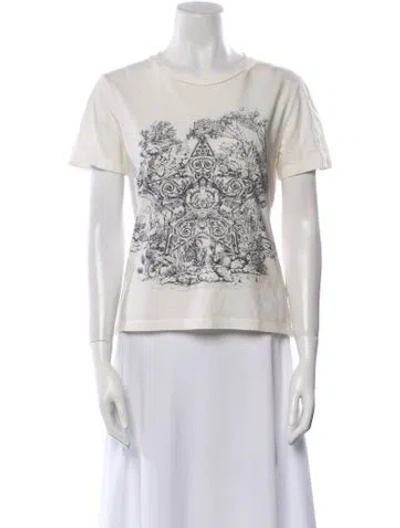 Pre-owned Dior 2022 Graphic Print T-shirt In White