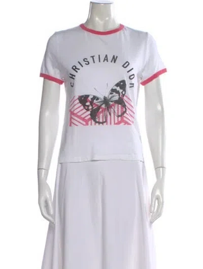 Pre-owned Dior 2022 Graphic Print T-shirt In White