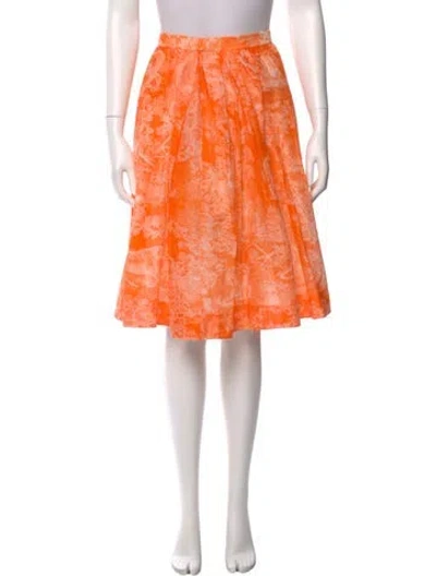 Pre-owned Dior 2022 Knee-length Skirt In Orange