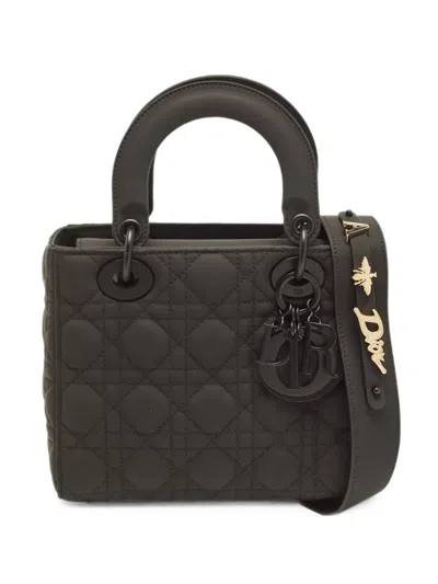 Pre-owned Dior 2022 Lady  My Abc Cannage Tote Bag In Black