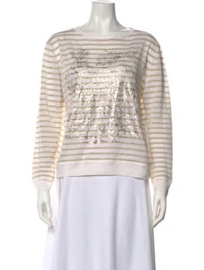 Pre-owned Dior 2022 Linen Sweater In Neutrals