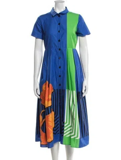 Pre-owned Dior 2022 Midi Length Dress In Blue
