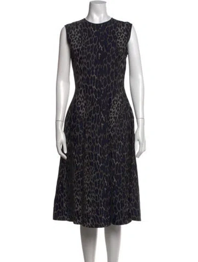Pre-owned Dior 2022 Midi Length Dress In Gray