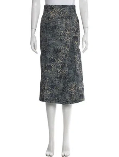 Pre-owned Dior 2022 Midi Length Skirt In Blue