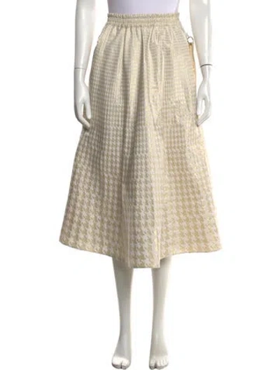 Pre-owned Dior 2022 Midi Length Skirt In Metallic/neutrals