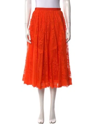 Pre-owned Dior 2022 Midi Length Skirt In Orange