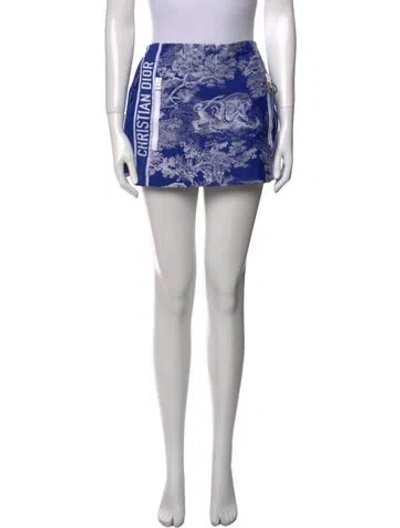 Pre-owned Dior 2022 Mini Skirt In Blue
