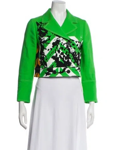 Pre-owned Dior 2022 Nylon Biker Jacket In Green