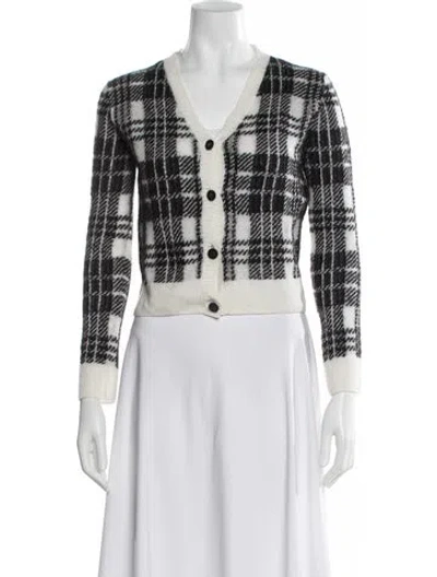 Pre-owned Dior 2022 Plaid Print Sweater In Black