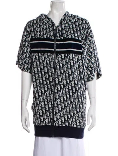 Pre-owned Dior 2022 Printed Jacket In Blue