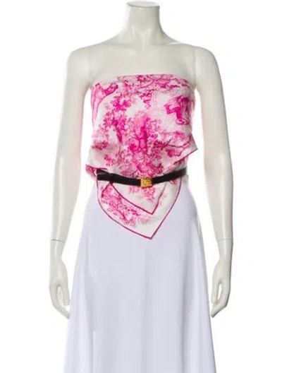 Pre-owned Dior 2022 Silk Top In Neutral