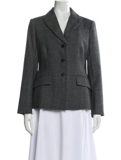 Pre-owned Dior 2022 Virgin Wool Blazer In Black