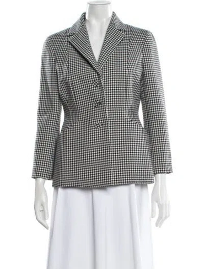 Pre-owned Dior 2022 Virgin Wool Blazer In Gray
