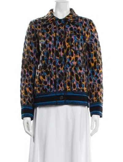 Pre-owned Dior 2022 Virgin Wool Evening Jacket In Yellow
