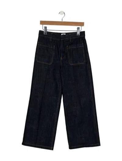 Pre-owned Dior 2022 Wide Leg Jeans In Blue