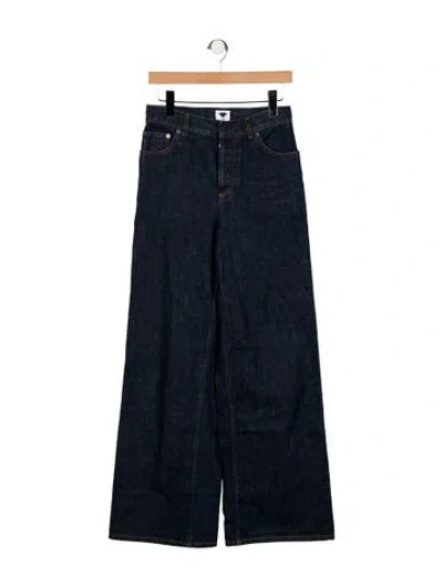 Pre-owned Dior 2022 Wide Leg Jeans In Blue
