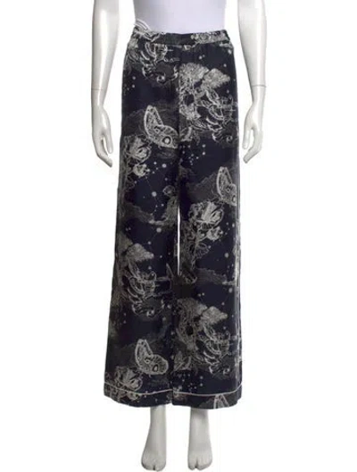 Pre-owned Dior 2022 Wide Leg Pants In Blue